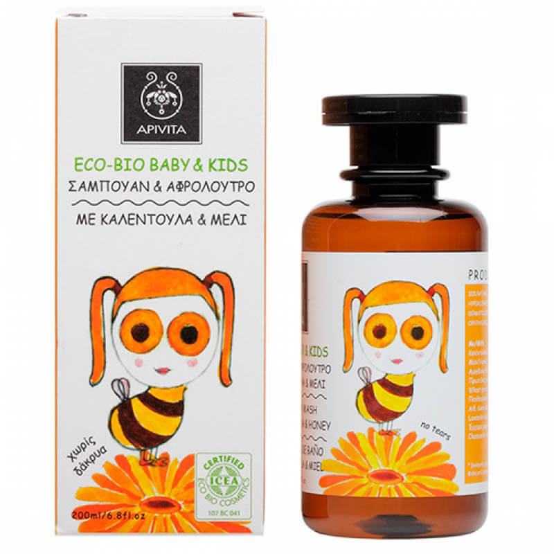 Apivita Eco-bio Baby Kids Hair & Body Wash 200ml Healthspot Overespa