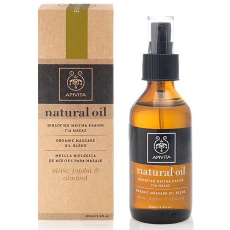 Apivita Natural Oil Organic Βιολογικό μείγμα ελαίων για μασάζ Healthspot Overespa