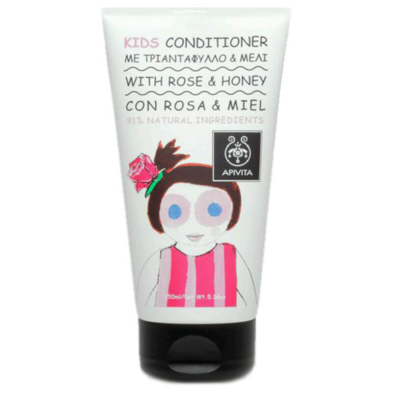 Apivita Kids Conditioner Μαλακτικό με τριαντάφυλλο και μέλι Healthspot Overespa