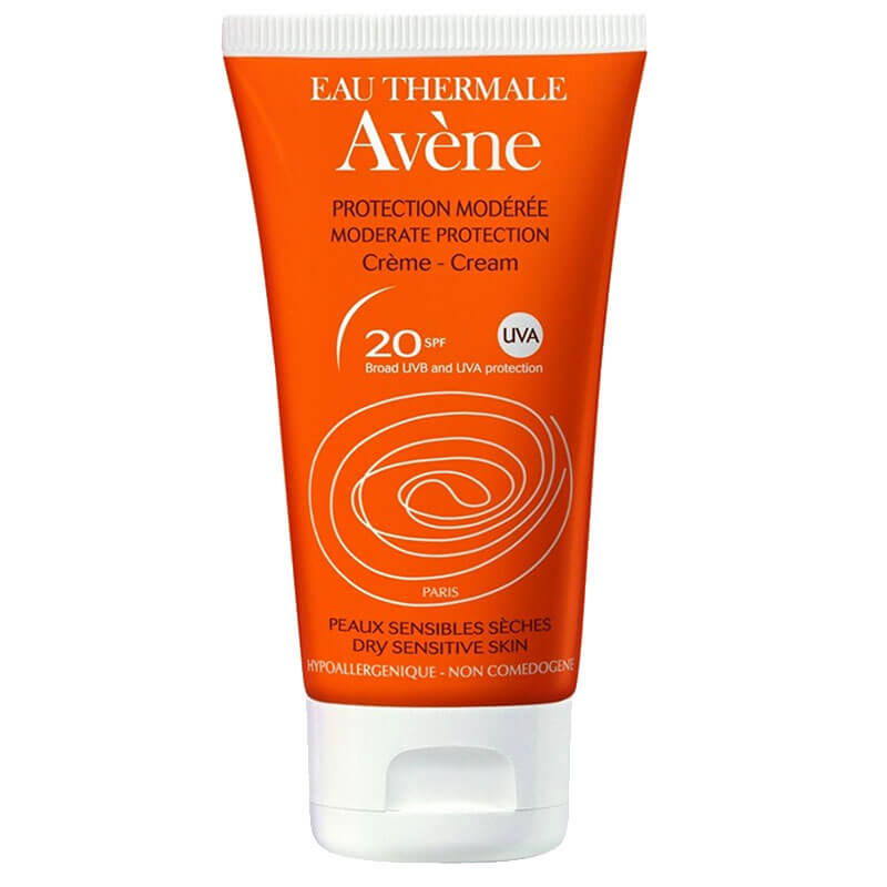 Avene Creme spf20 50ml Αντηλιακή κρέμα προσώπου για μέτρια προστασία για ξηρά δέρματα Healthspot Overespa