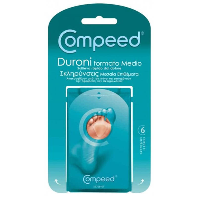 Compeed Callouses medium 6 μεσαία επιθέματα για σκληρύνσεις Healthspot Overespa