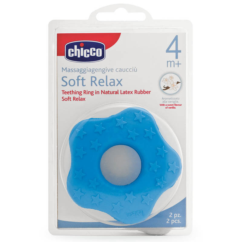 Chicco Κρίκος Οδοντοφυΐας Αστέρι Σιέλ 2τμχ - healthspot overespa