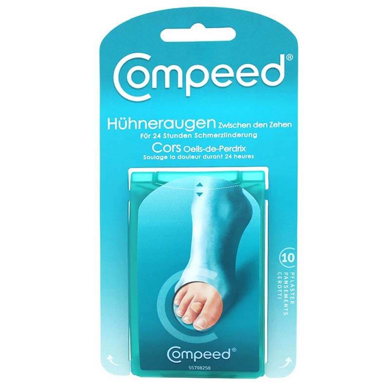 Compeed Corns toes Για τους κάλους ανάμεσα στα δάκτυλα των ποδιών, 10τμχ Healthspot Overespa