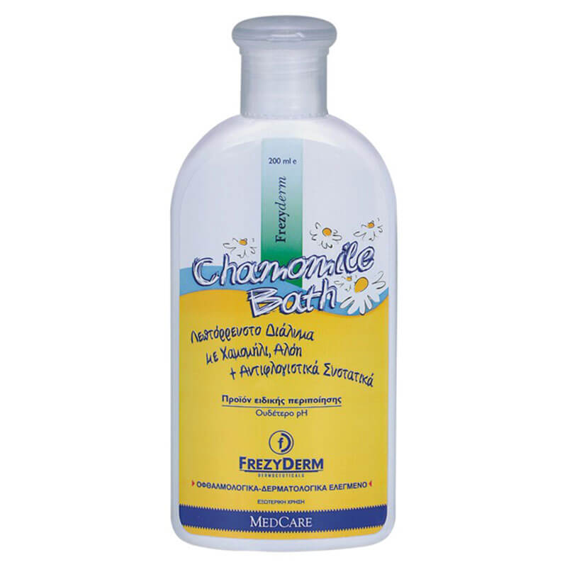 Frezyderm Baby chamomile bath 200ml Για την περιποίηση ερεθισμένου/ατοπικού δέρματος Healthspot Overespa