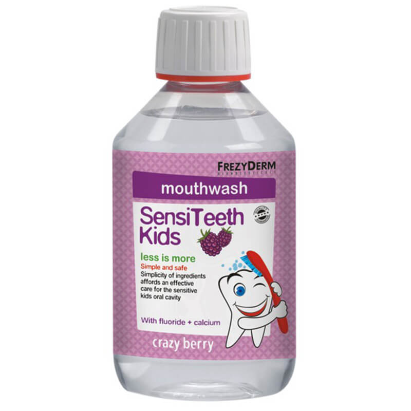 Frezyderm SensiTeeth Mouthwash Φθοριούχο στοματικό διάλυμα Sensiteeth για παιδιά 250ml Healthspot - Overespa