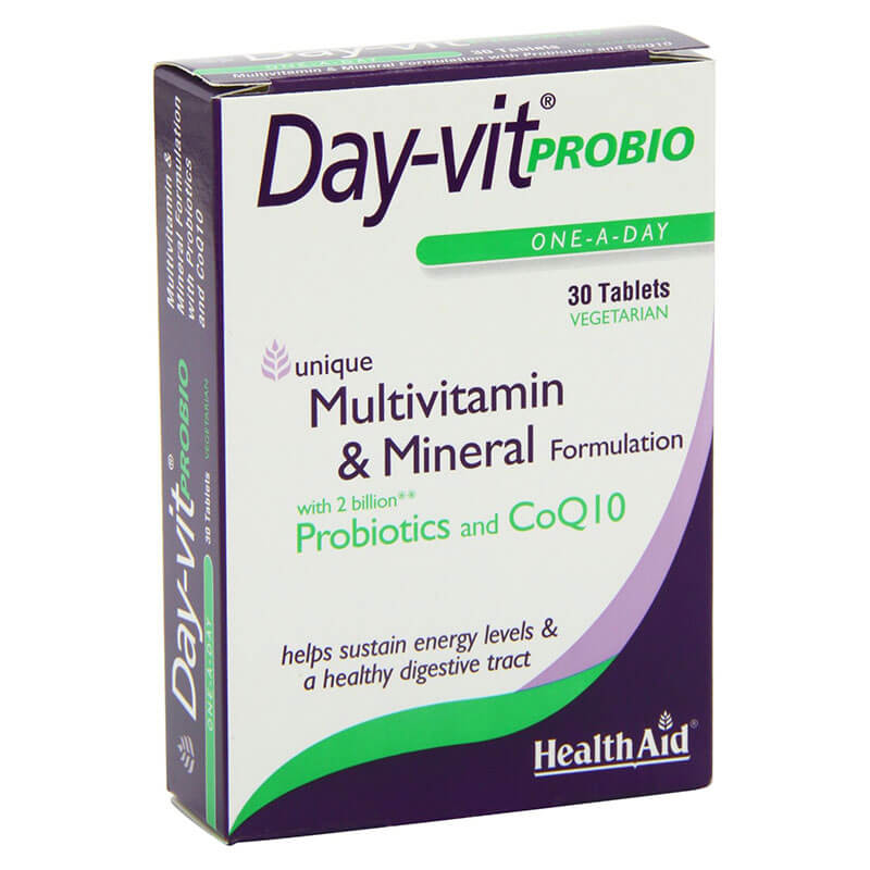 Health aid day-vit probio 30 tabs - healthspot overespa