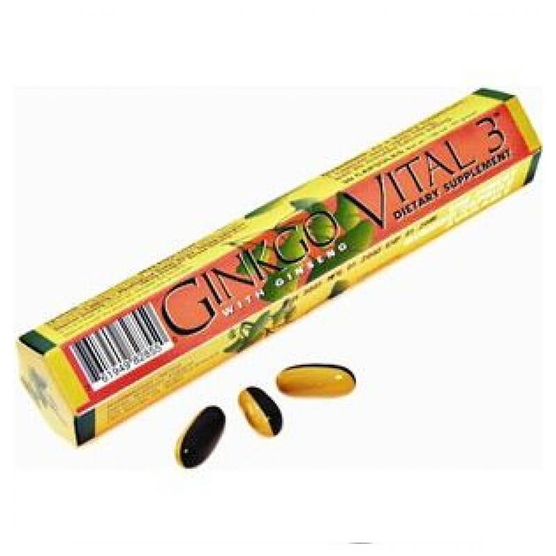 Health aid ginkgo vital 3 korean & siberian ginseng 30caps Κάψουλες για υγιές κυκλοφορικό σύστημα - healthspot overspa