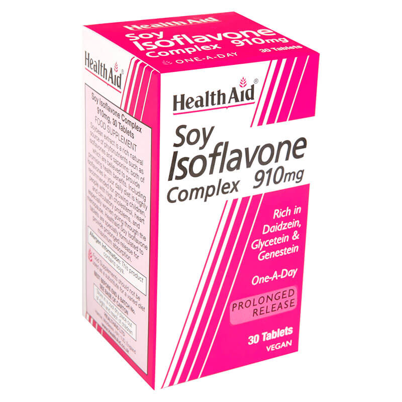 Health aid soy isoflavone complex 910mg 30tabs - healthspot overespa