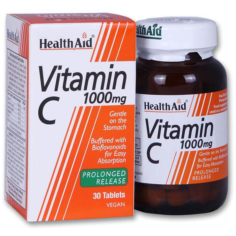 health aid Vit C, 30 tabs Ταμπλέτες για τη διατήρηση της υγείας των οδόντων Healthspot Overespa
