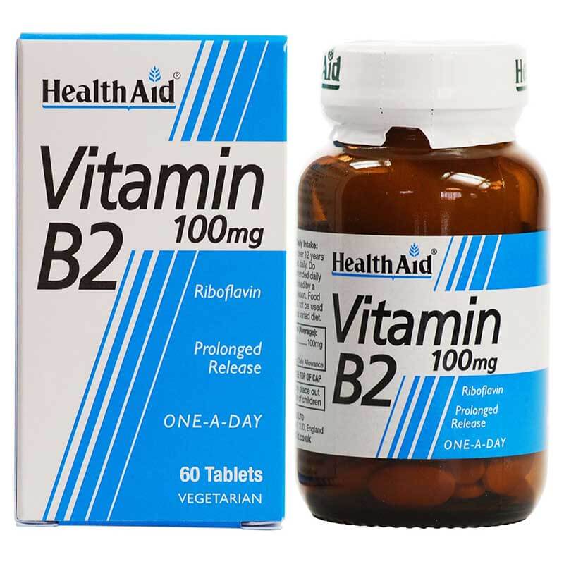 health aid Vit B2 Ταμπλέτες που βοηθούν στη διατήρηση του μυϊκού τόνου Healthspot Overespa