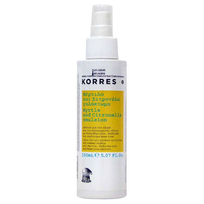 Korres Μύρτιλο & σιτρονέλα 150ml Καταπραϋντικό εντομοαπωθητικό γαλάκτωμα -healthspot overespa
