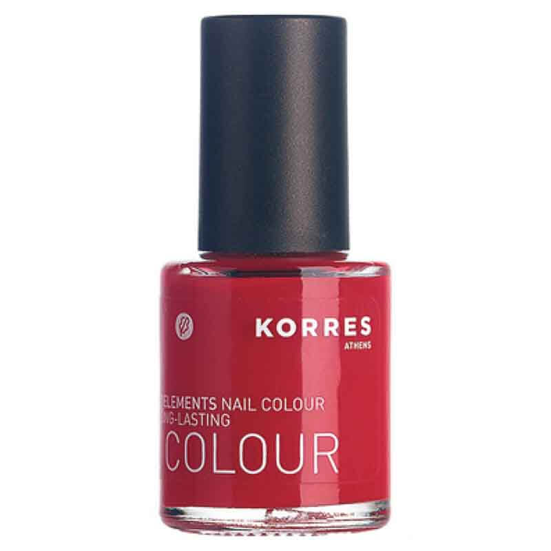 Korres Βερνίκι νυχιών 48 Υψηλή λάμψη μεγάλης διάρκειας, coral red Healthspot Overespa