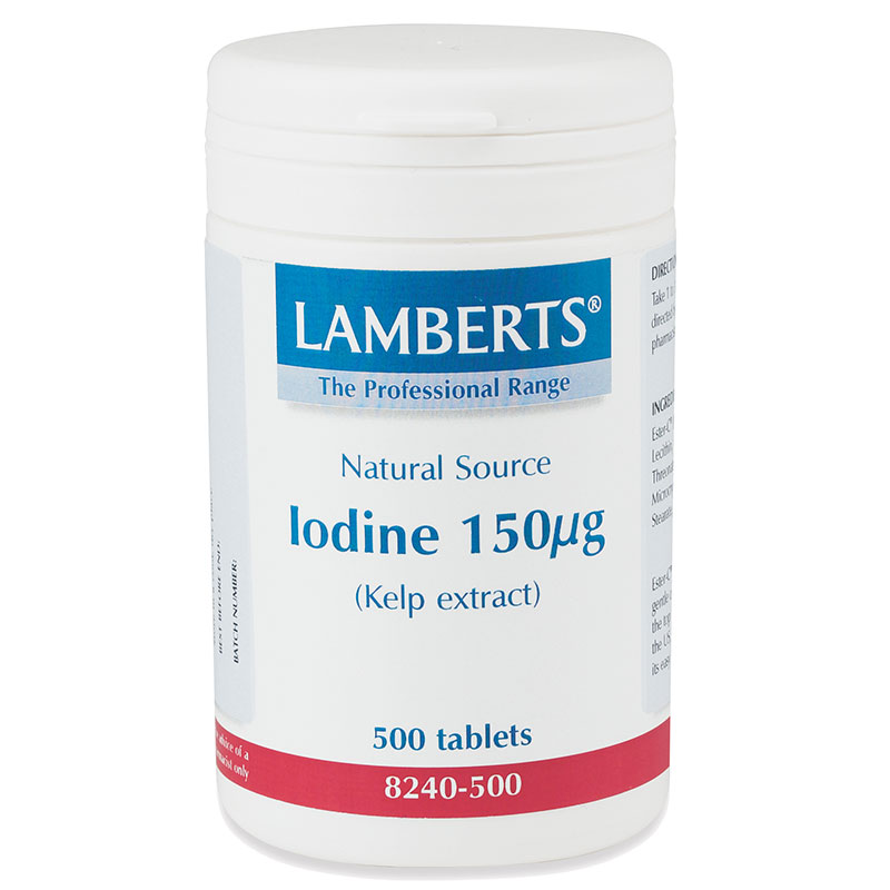 Lamberts Min kelp, iodine 150mcg 500tabs μάσκα καθαρισμού, απορροφά το υπερβολικό σμήγμα - healthspot overespa