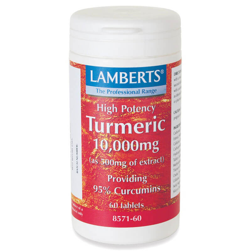 Lamberts Turmeric Συνίστανται για άτομα με οσφυαλγία. 10.000mg 60tabs Healthspot Overespa