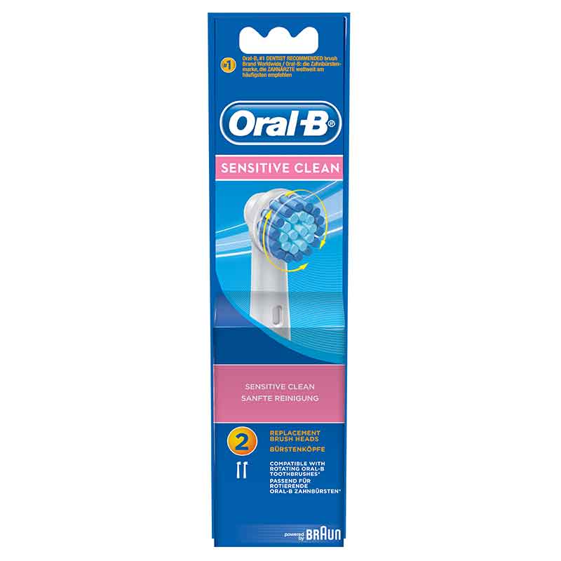 Oral-b ανταλλακτικό sensitive  2 τεμάχια -healthspot overespa