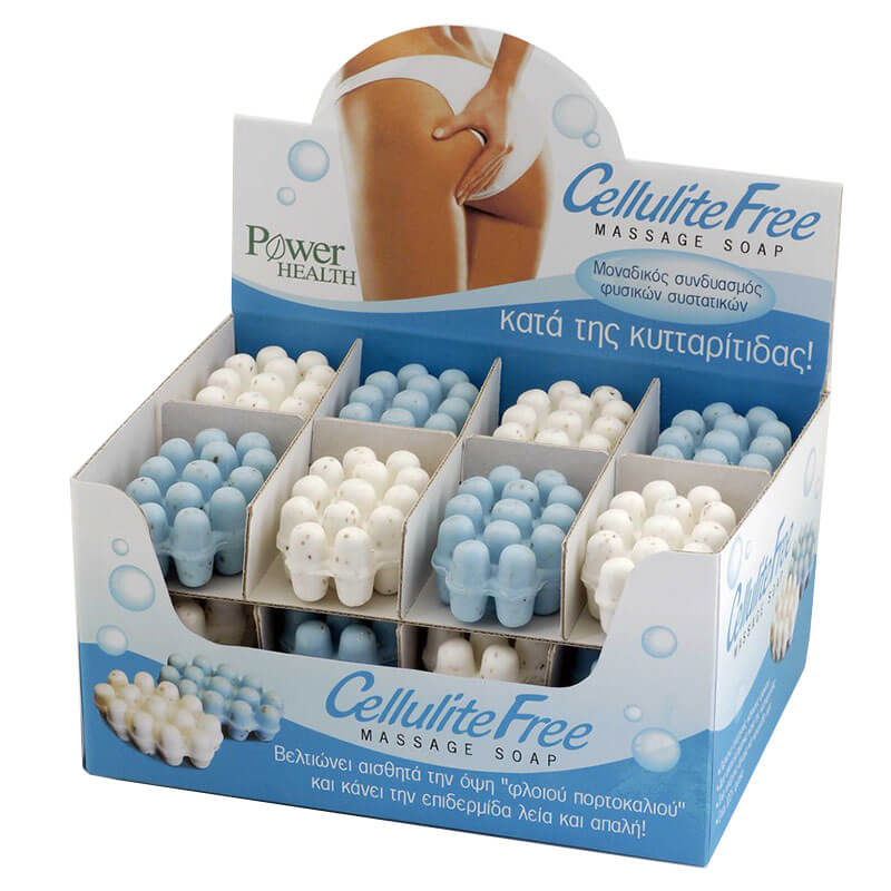 Power Health Cellulite Free Massage Soap για την κυτταρίτιδα Healthspot Overespa