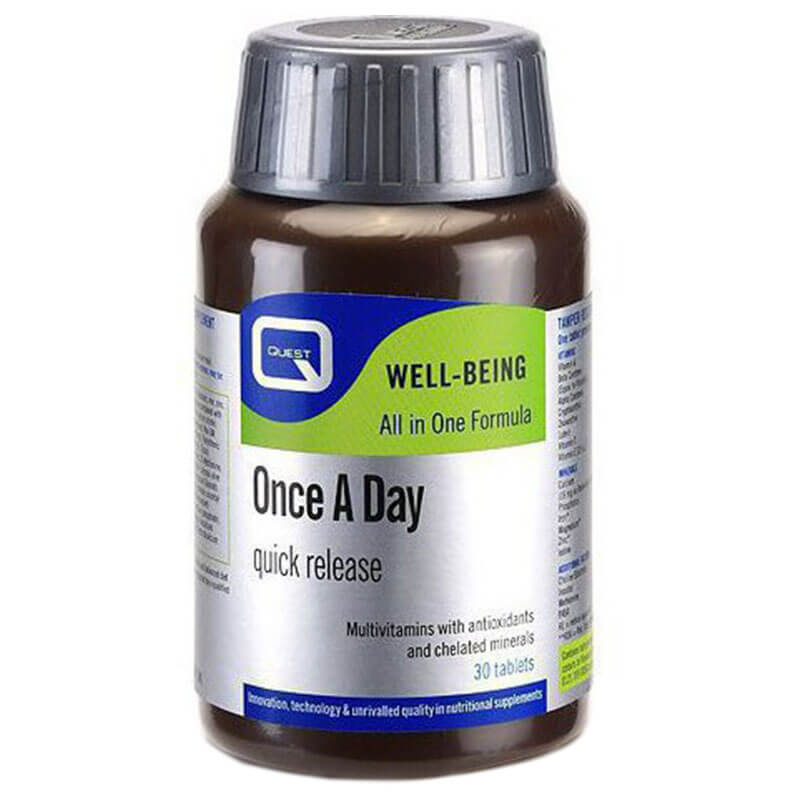 Quest Once A Day 30 Tabs Για όσους θέλουν να διατηρήσουν μια βέλτιστη υγεία -healthspot overespa