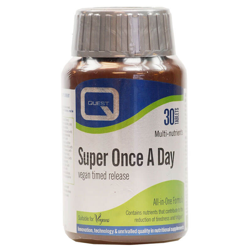 Quest Super Once A Day 30 tabs Ενέργεια και ζωντάνια, ελαττώνει την κόπωση -healthspot overespa