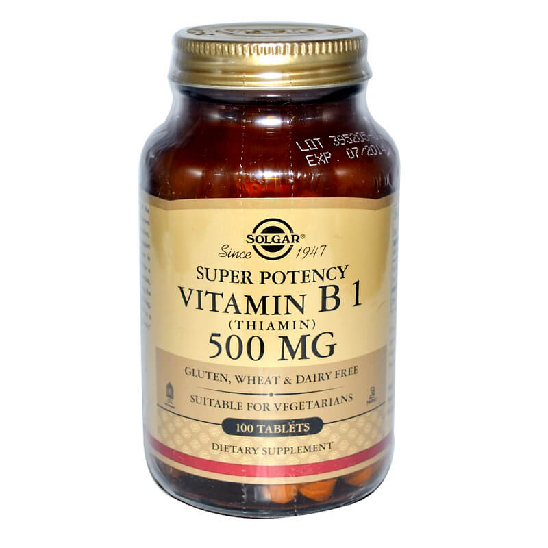 Solgar B-1 500mg Συμπληρώματα διατροφής,Tabs 100s Healthspot Overespa