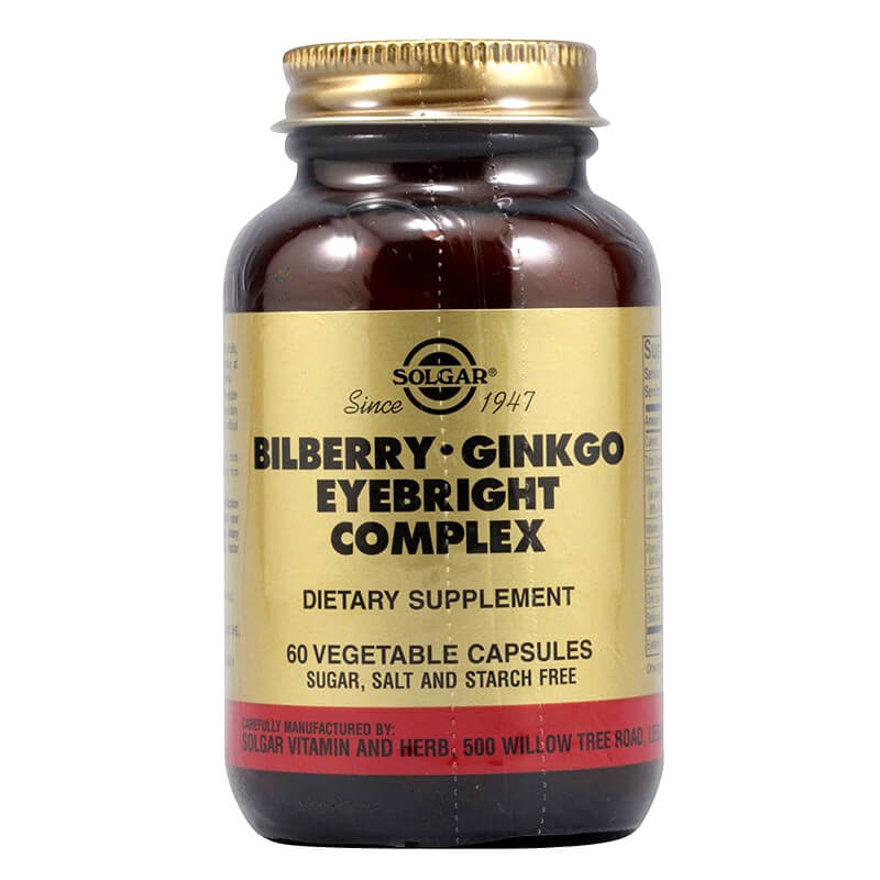 Solgar Bilberry 5000mg Eyebright Φόρμουλα υψηλής δυναμικότητας,Caps 30s Healthspot Overespa