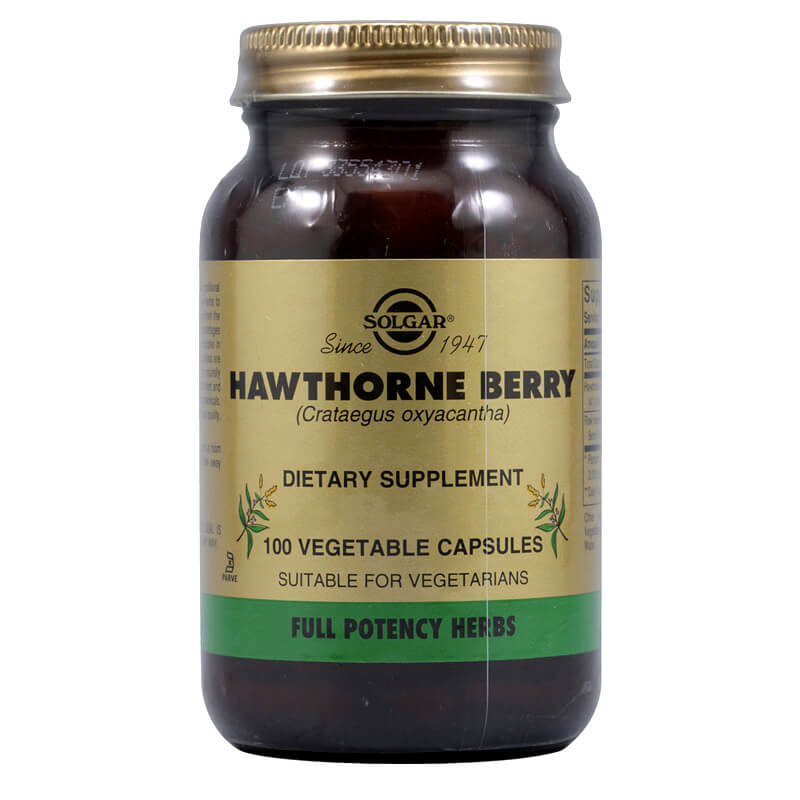Solgar Hawthorne Berry Για την ενίσχυση του κυκλοφοριακού, 520mg Vegicaps 100s Healthspot Overespa