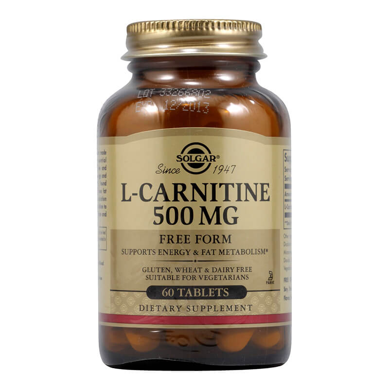 Solgar L-Carnitine 500mg Συμπλήρωμα για έλεγχο βάρους, Tab 60s Healthspot Overespa