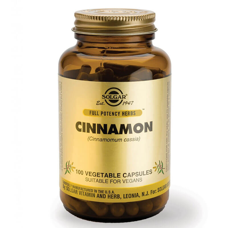 Solgar cinnamon vegicaps 100s -healthspot overespa
