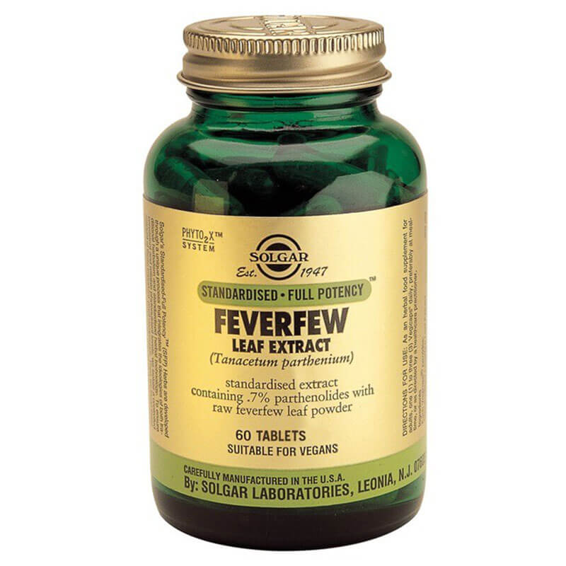 Solgar sfp feverfew extract vegicaps 60s -healthspot overespa