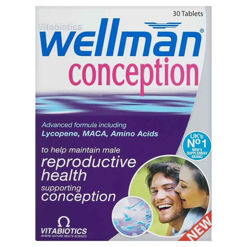 Vitabiotics wellman conception 30tabs -healthspot overespa