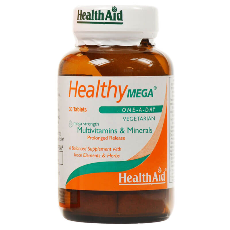 Mega Multivitamins & Minerals 30tabs Συμπλήρωμα για εξισορρόπηση της διοατροφής Healthspot Overespa