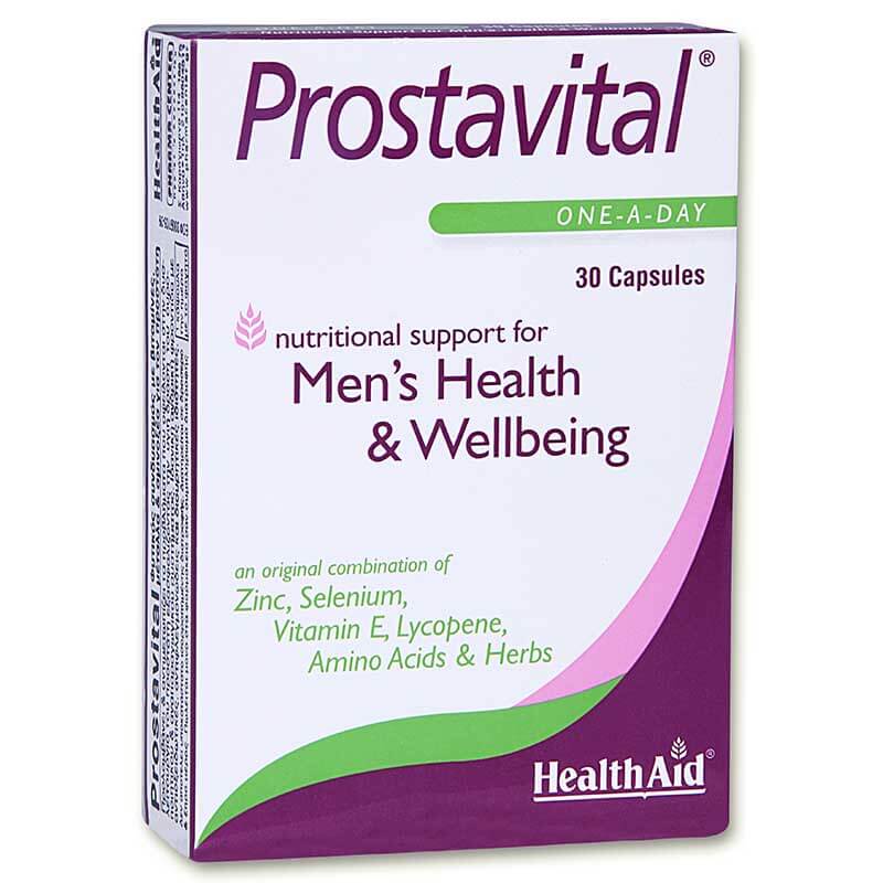 health aid Prostavital 30caps Κάψουλες κατά της δυσλειτουργίας του προστάτη Healthspot Overespa