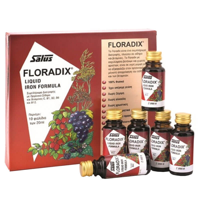power Health Floradix 10 X 20 Ml Γυναικείο τονωτικό με σίδηρο Healthspot Overespa