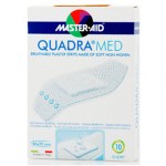 Master aid Quadra medio10 strips Λευκός αυτοκόλλητος μικροεπίδεσμος σε κασετίνα -healthspot overespa