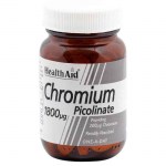 Health aid Chromium Picolinate Ειδικά συμπληρώματα, 1800mg 60tbs Healthspot Overespa