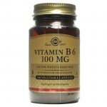solgar b-6 100mg 100caps Συμπλήρωμα διατροφής για μείωση της κούρασης -healthspot overespa