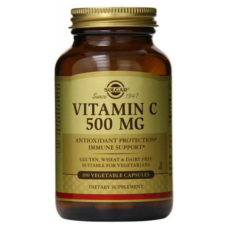 solgar C 500mg 100caps Κάψουλες με βιταμίνη C σε 500 mg -healthspot overespa